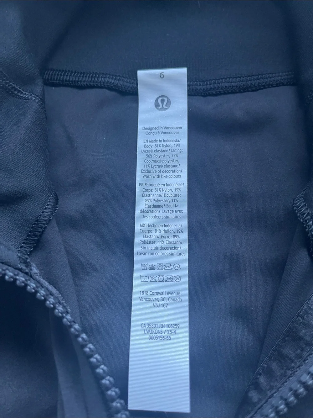 lululemon athletica Black Define Cropped Jacket